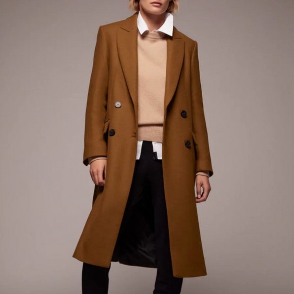 Zara Double-Breasted Tan Coat - Picture 4 of 10